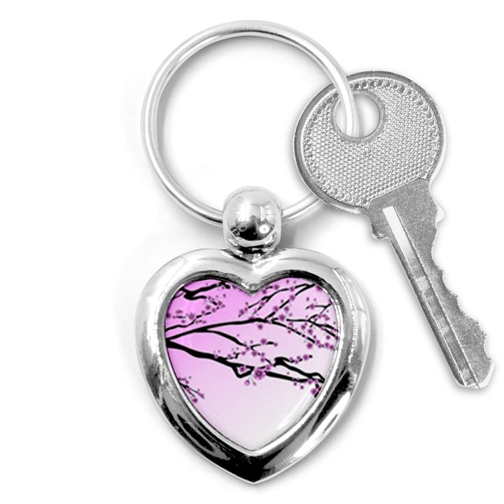 Essential Oils Flowers Nature Plant Key Chains (Heart) 