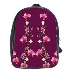 New Motif Design Textile New Design School Bag (xl) by Sapixe