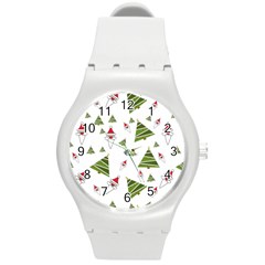 Christmas Round Plastic Sport Watch (m) by Sapixe