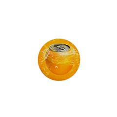 Orange Drink Splash Poster 1  Mini Buttons by Sapixe