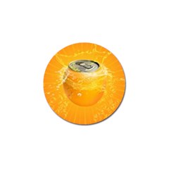 Orange Drink Splash Poster Golf Ball Marker (4 Pack) by Sapixe