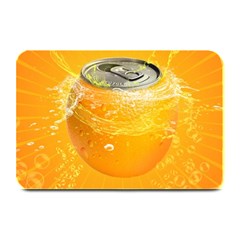 Orange Drink Splash Poster Plate Mats by Sapixe