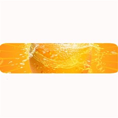 Orange Drink Splash Poster Large Bar Mats by Sapixe