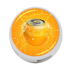 Orange Drink Splash Poster 4-port Usb Hub (two Sides) by Sapixe