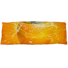 Orange Drink Splash Poster Body Pillow Case Dakimakura (two Sides) by Sapixe