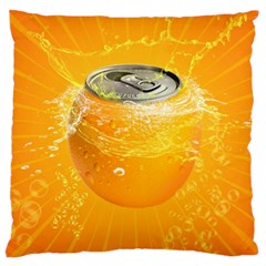 Orange Drink Splash Poster Standard Flano Cushion Case (one Side) by Sapixe