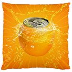 Orange Drink Splash Poster Standard Flano Cushion Case (One Side) Front