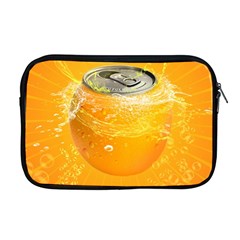 Orange Drink Splash Poster Apple Macbook Pro 17  Zipper Case by Sapixe