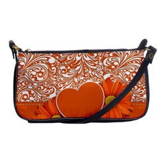 Flower Floral Heart Background Shoulder Clutch Bag by Sapixe