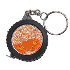 Flower Floral Heart Background Measuring Tape by Sapixe