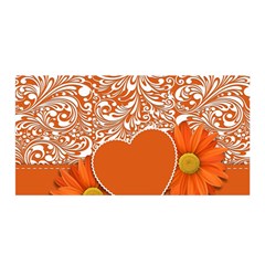 Flower Floral Heart Background Satin Wrap