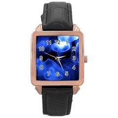 Jellyfish Sea Diving Sea Animal Rose Gold Leather Watch  by Sapixe