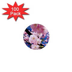 Flower Cherry Wood Tree Flowers 1  Mini Magnets (100 Pack)  by Sapixe