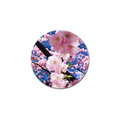 Flower Cherry Wood Tree Flowers Golf Ball Marker by Sapixe