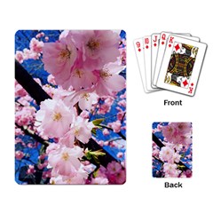 Flower Cherry Wood Tree Flowers Playing Cards Single Design by Sapixe