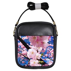 Flower Cherry Wood Tree Flowers Girls Sling Bag by Sapixe