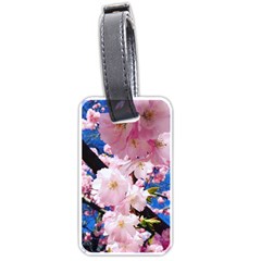 Flower Cherry Wood Tree Flowers Luggage Tags (one Side)  by Sapixe