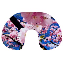 Flower Cherry Wood Tree Flowers Travel Neck Pillows by Sapixe