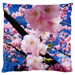 Flower Cherry Wood Tree Flowers Standard Flano Cushion Case (one Side) by Sapixe