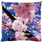 Flower Cherry Wood Tree Flowers Large Flano Cushion Case (One Side) Front