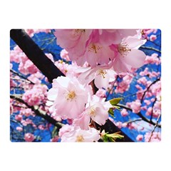 Flower Cherry Wood Tree Flowers Double Sided Flano Blanket (mini)  by Sapixe