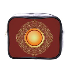 Badge Gilding Sun Red Oriental Mini Toiletries Bag (one Side) by Sapixe