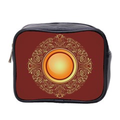 Badge Gilding Sun Red Oriental Mini Toiletries Bag (two Sides) by Sapixe