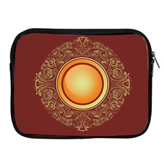 Badge Gilding Sun Red Oriental Apple Ipad 2/3/4 Zipper Cases by Sapixe