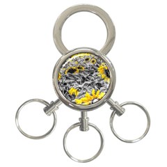 Sunflower Field Girasol Sunflower 3-ring Key Chains by Sapixe