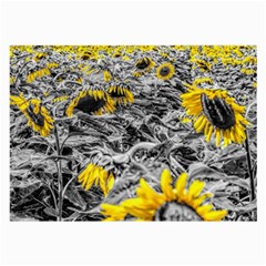 Sunflower Field Girasol Sunflower Large Glasses Cloth by Sapixe