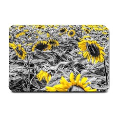 Sunflower Field Girasol Sunflower Small Doormat  by Sapixe