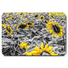 Sunflower Field Girasol Sunflower Large Doormat  by Sapixe