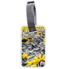 Sunflower Field Girasol Sunflower Luggage Tags (one Side)  by Sapixe