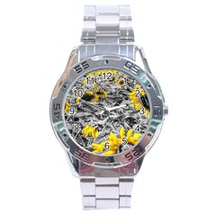 Sunflower Field Girasol Sunflower Stainless Steel Analogue Watch by Sapixe