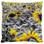 Sunflower Field Girasol Sunflower Large Cushion Case (Two Sides) Back