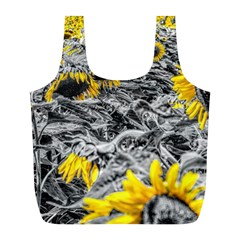 Sunflower Field Girasol Sunflower Full Print Recycle Bag (l) by Sapixe