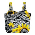 Sunflower Field Girasol Sunflower Full Print Recycle Bag (L) Front