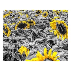 Sunflower Field Girasol Sunflower Double Sided Flano Blanket (large)  by Sapixe