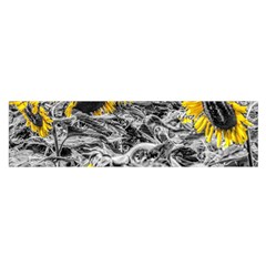 Sunflower Field Girasol Sunflower Satin Scarf (oblong) by Sapixe