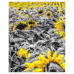 Sunflower Field Girasol Sunflower Drawstring Bag (small) by Sapixe