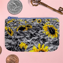 Sunflower Field Girasol Sunflower Large Coin Purse by Sapixe