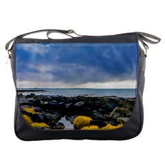 Iceland Nature Mountains Landscape Messenger Bag by Sapixe