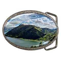 Panoramic Nature Mountain Water Belt Buckles by Sapixe