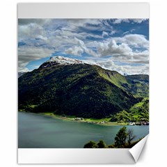 Panoramic Nature Mountain Water Canvas 16  X 20  by Sapixe