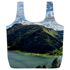 Panoramic Nature Mountain Water Full Print Recycle Bag (xl) by Sapixe