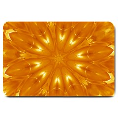 Kaleidoscopic Flower Large Doormat  by yoursparklingshop