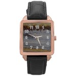 ACID Rose Gold Leather Watch  Front