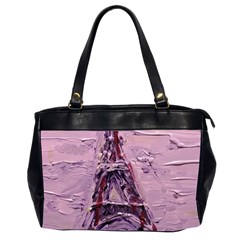 Ooh Lala Purple Rain Oversize Office Handbag (2 Sides) by arwwearableart