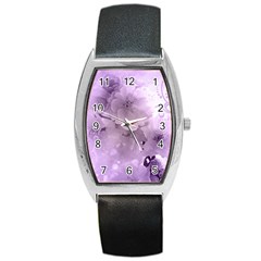 Wonderful Flowers In Soft Violet Colors Barrel Style Metal Watch by FantasyWorld7