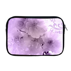 Wonderful Flowers In Soft Violet Colors Apple Macbook Pro 17  Zipper Case by FantasyWorld7